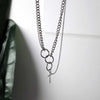 "Streetwear Cross Chain Necklace" - Visual Streetwear