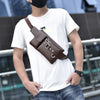 "Sling Bag" Leather Chest Shoulder Bag - Visual Streetwear